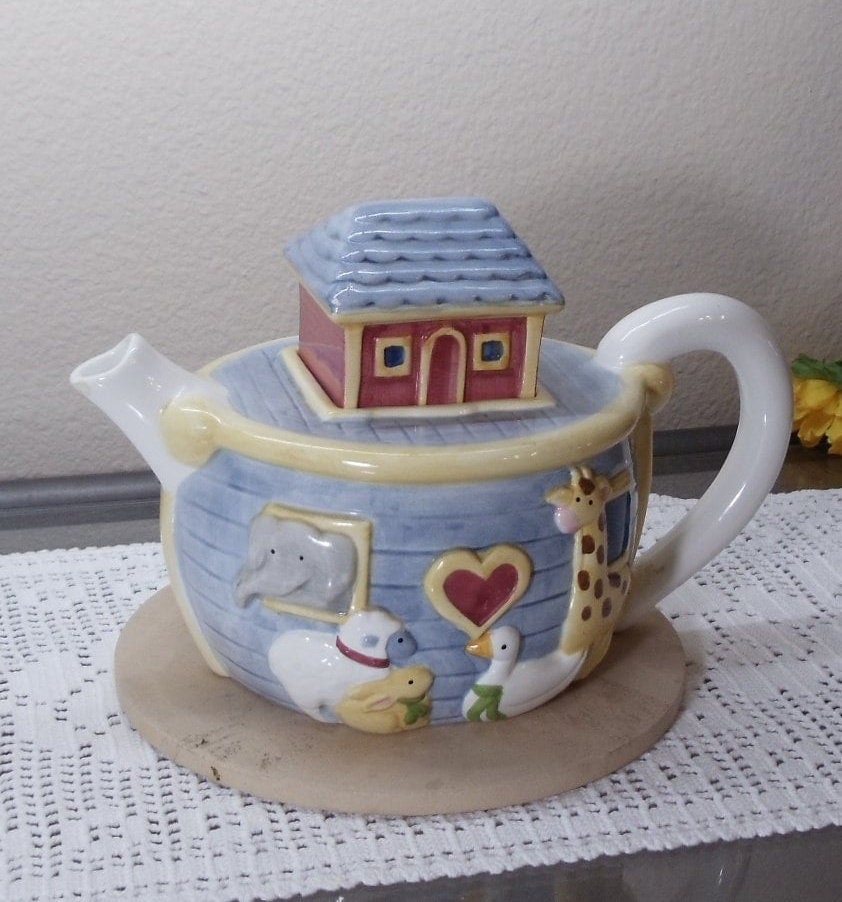 Cute Giraffe Shaped Design Ceramic Tea Pot with 2 Cups Tea Set Kawaii  Cartoon Animal Tea Set for Adult Kid for Gift Office Home