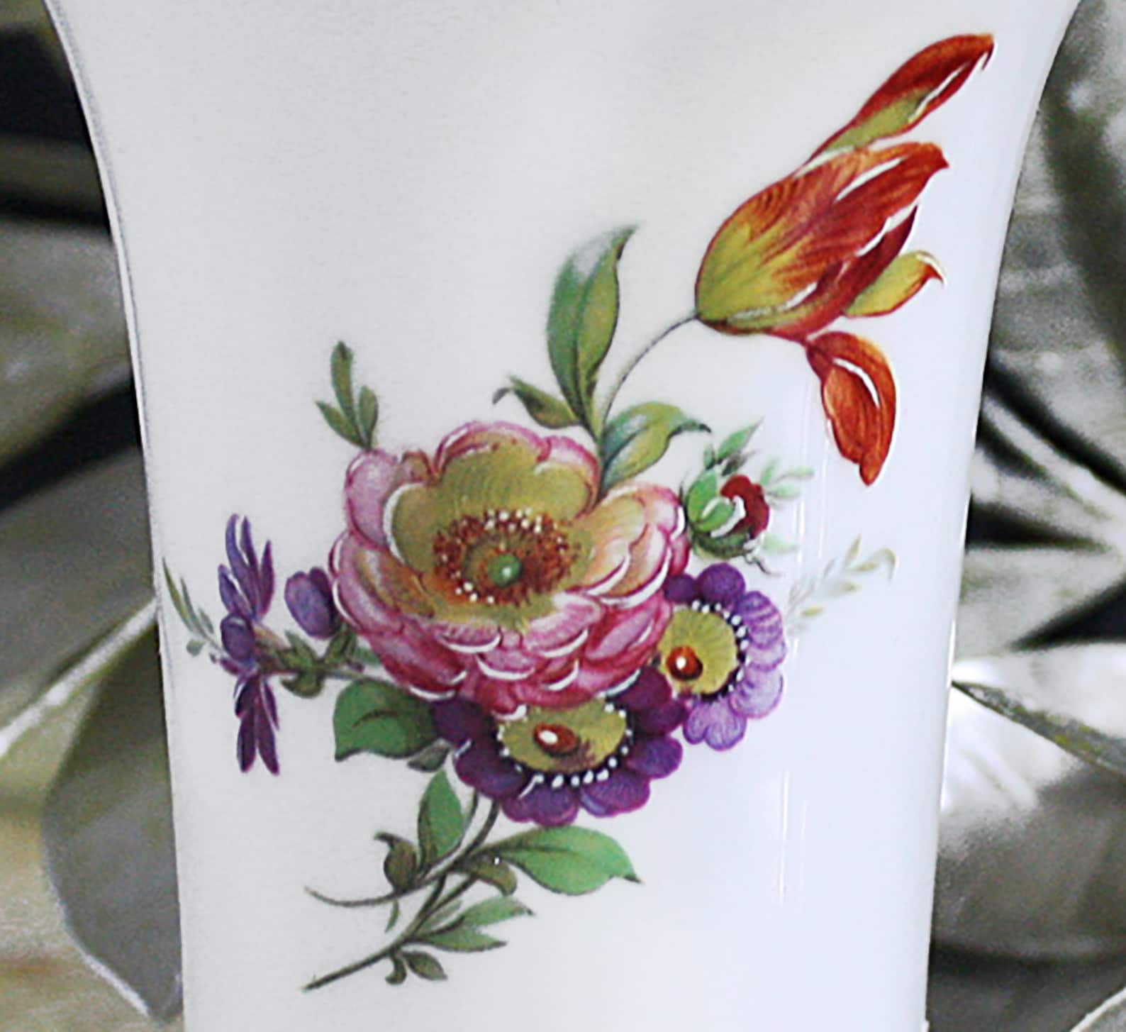 Vintage AK Kaiser Porcelain Trumpet Vase Kaiser Germany Vase Etsy