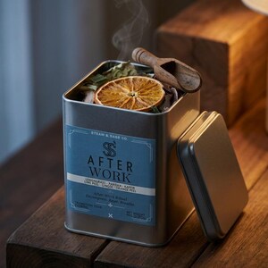 After Work Reset Simmer Pot Set | Geschenk zur Stressbewältigung | Abendritual zum Entspannen | Wiederverwendbare Dose | Natürlicher Raumduft | Geschenk zur Selbstfürsorge
