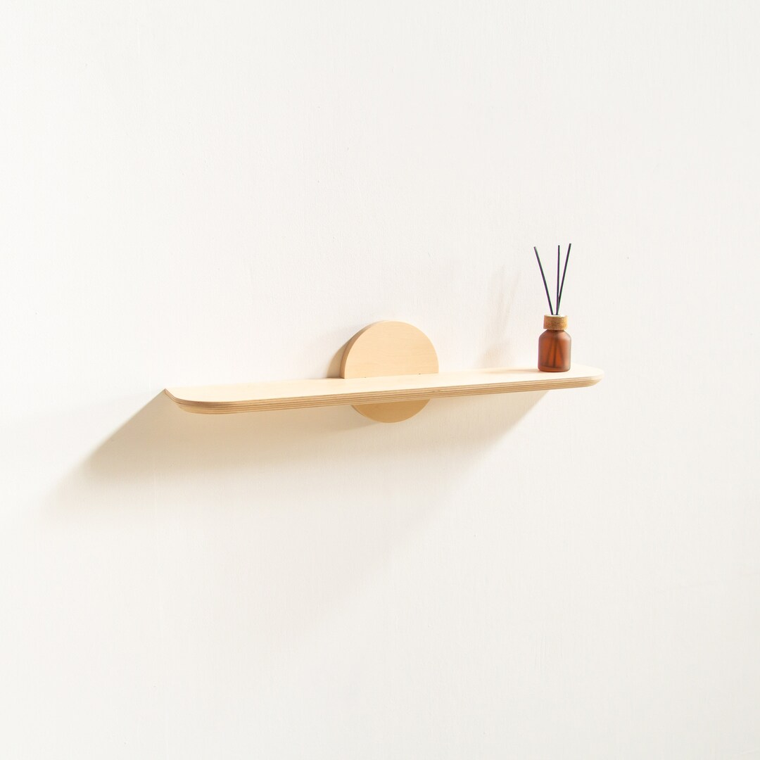 Birch Plywood Shelf Floating Shelf Modern Wooden Floating Shelf Etsy UK