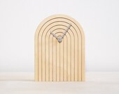 Desk Clock, Modern Mantle Clock, wooden clock, art deco clock, Simple Desk Clock