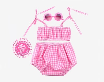 Girls Crop Top & Bloomers Sewing Pattern PDF