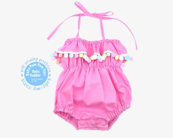 Baby Girl Rompers Sewing Pattern PDF