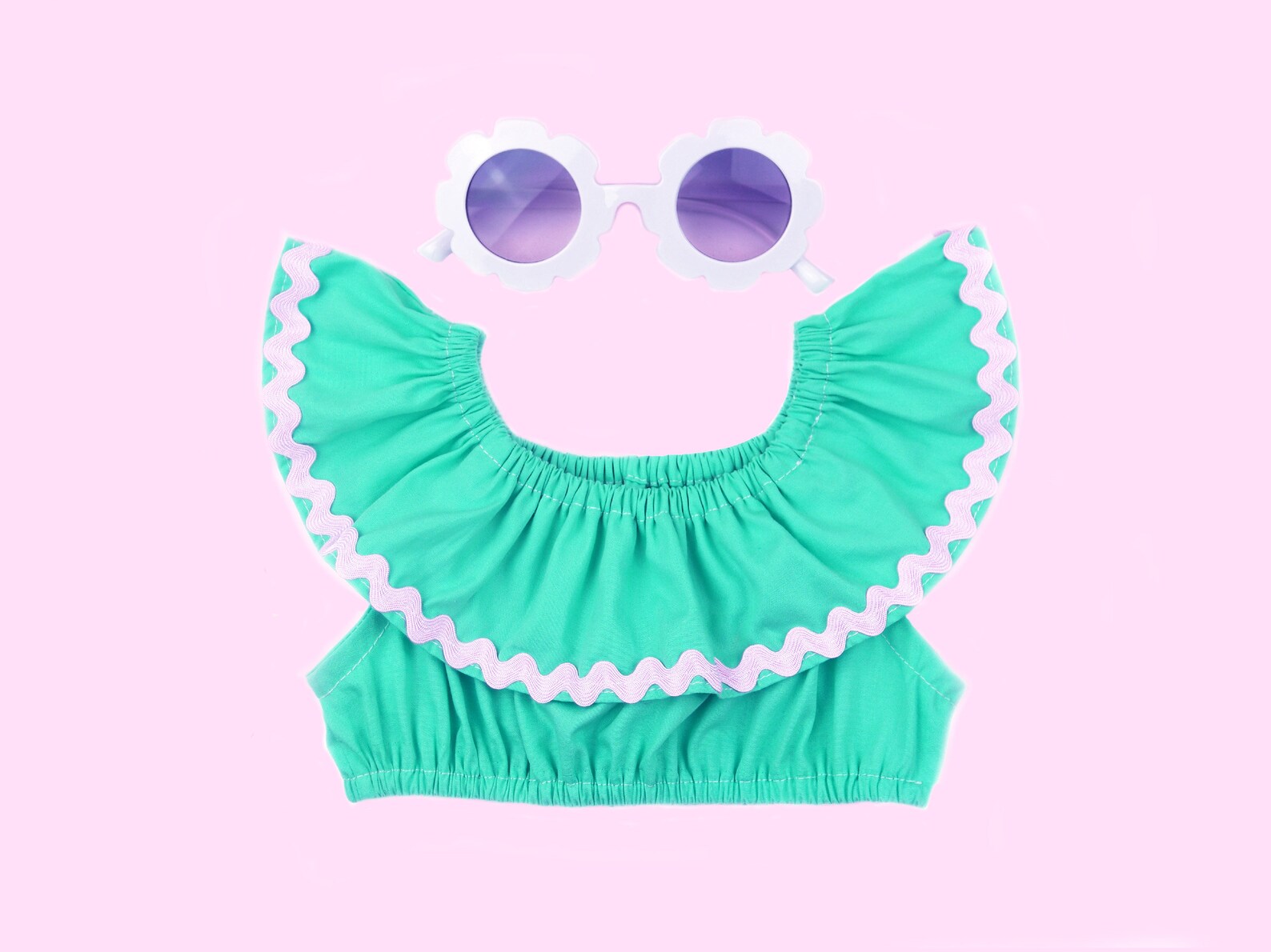 Ruffle Frilly Crop Top Sewing Pattern PDF Babies & Toddler Etsy