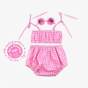 Girls Crop Top & Bloomers Sewing Pattern PDF