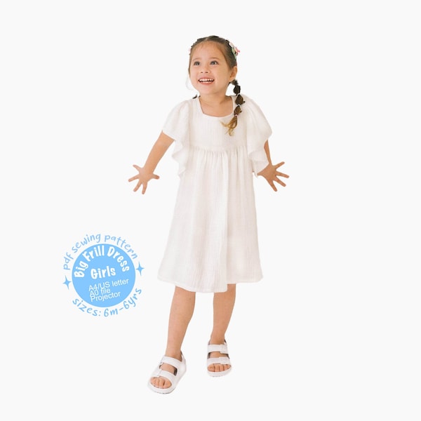 Pinafore Apron Dress Pdf Sewing Pattern | Baby  |Toddler | Girls