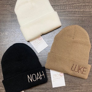 Monogrammed Beanie Hat for boys, boys Hat, toddler boys Beanie, Beanie for kids, Personalized Beanie, Christmas gift