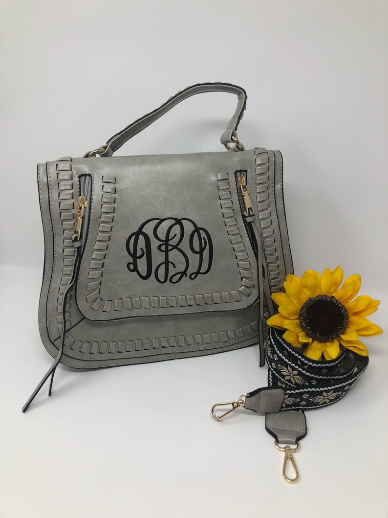 Libby Guitar Monogrammed Crossbody purse/ monogram purse/ Etsy