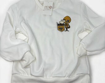 Sweat-shirt Saints de la Nouvelle-Orléans pour enfants, sweat-shirt de football Saints, sweat-shirt Sir Saint, sweat-shirt brodé unisexe NOLA Saints