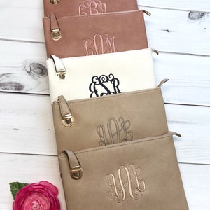 Laurel Crossbody- Monogrammed crossbody/Clutch