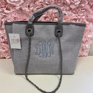 Monogrammed Tweed Handbag, personalized handbag, gift for women, designer dupe handbag, image 7