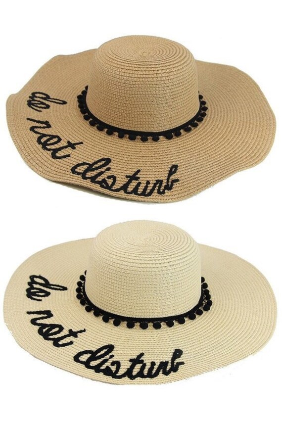 do not disturb beach hat
