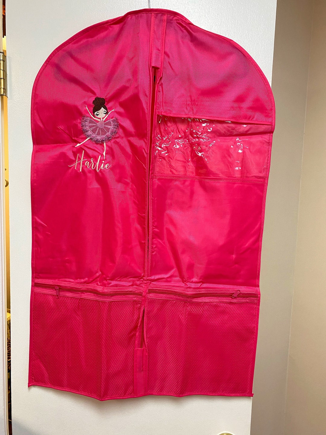 Customized Dance Recital Garment Bag, Girls Garment Bag, Embroidered