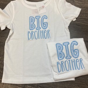 Big Brother Shirt für Kleinkinder, Big Brother besticktes Shirt für Jungen, Jungen besticktes Shirt, Big Brother Shirt
