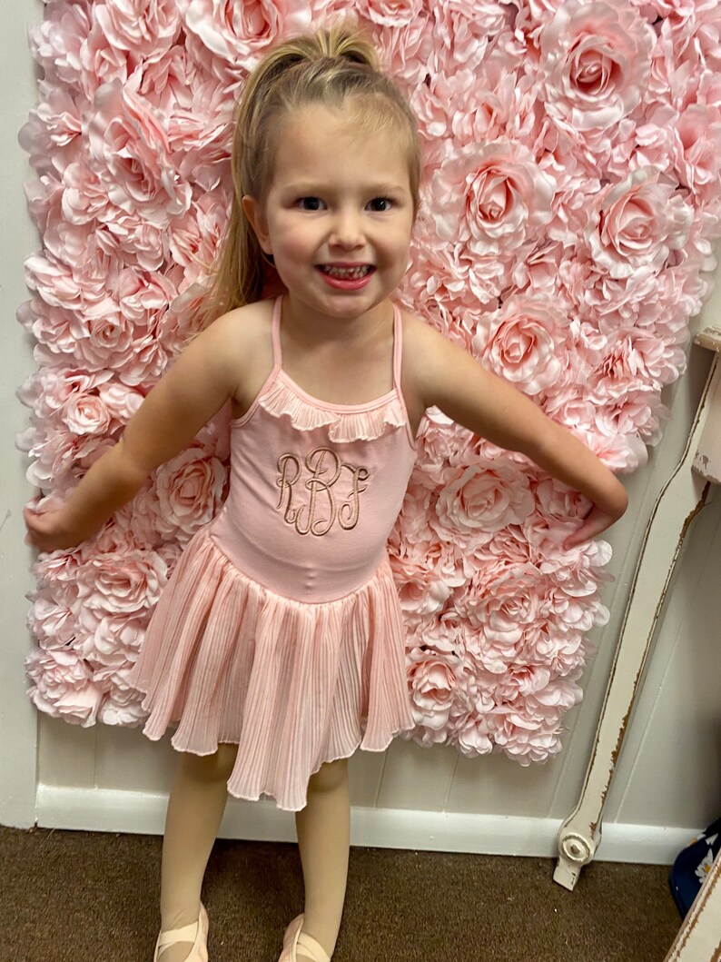 Girls Dance Leotard Monogrammed Dance Leotard Toddler Dance Etsy