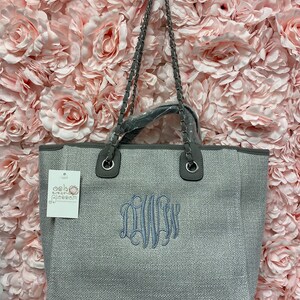 Monogrammed Tweed Handbag, personalized handbag, gift for women, designer dupe handbag, image 6