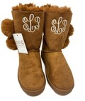 Monogrammed womens faux fur lined boots, monogrammed boots, Christmas gift for girls, monogram women’s boots