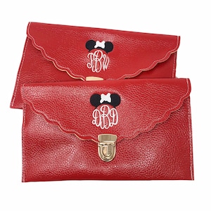 Monogrammed clutch/crossbody purse,  Disney trip accessory, gifts for Disney lover, Minnie Purse