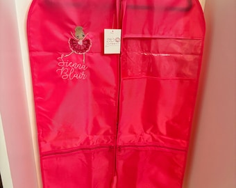 Customized Dance Recital Garment Bag, Girls Garment Bag, Embroidered Garment bag, Personalized Garment Bag