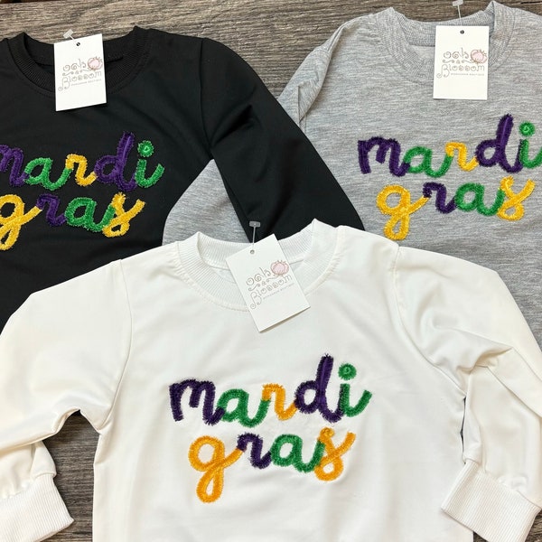 Mardi Gras Top for kids, Mardi Gras Sweatshirt, Toddler Mardi Gras Top, Mardi Gras, boys Mardi Gras sweatshirt, Girls Mardi Gras sweatshirt