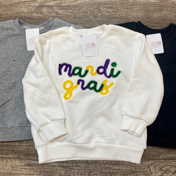 mardi gras sweatshirt girls