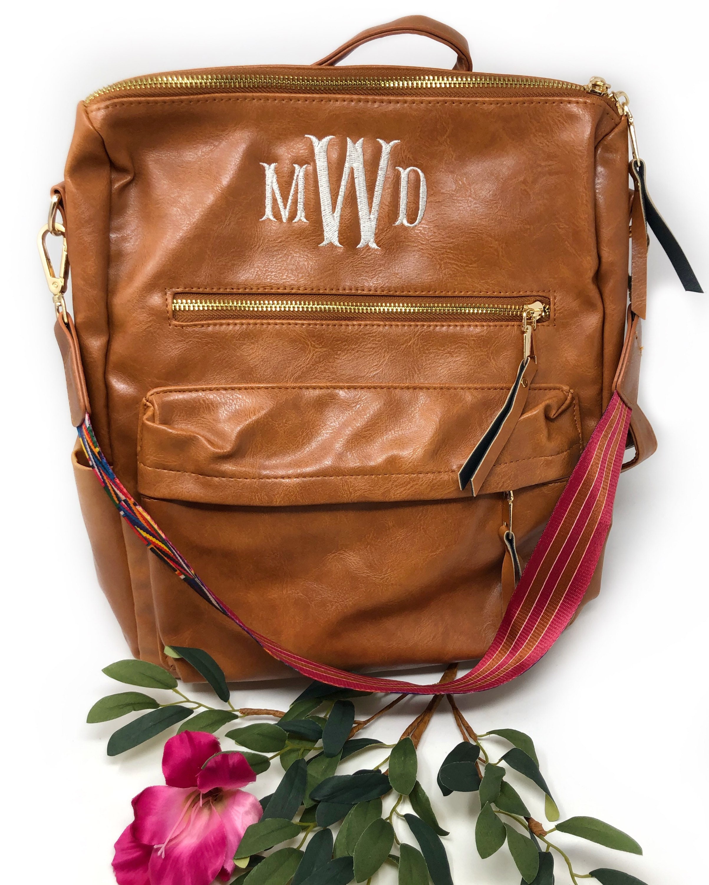 Womens Monogrammed Backpack Purse, Backpack Purse, Everyday 