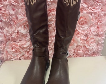 Monogrammed womens riding boots, monogrammed boots for women, Christmas gift for girls, monogrammed boots