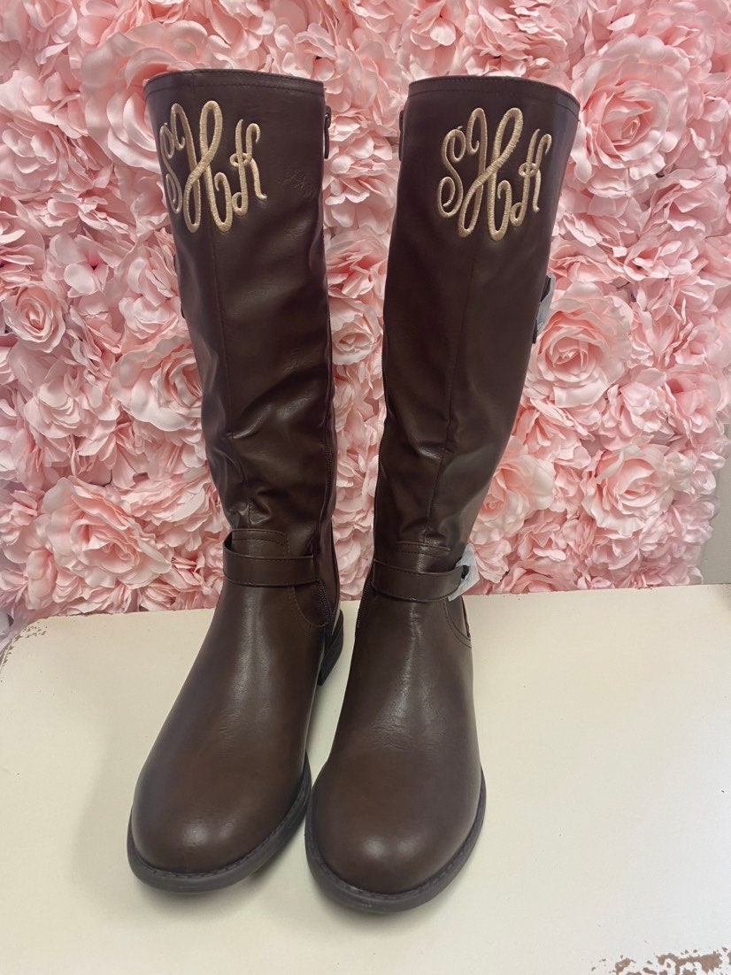 Monogrammed Womens Riding Boots Monogrammed Boots for Women Christmas Gift for Girls Monogrammed Boots Etsy UK