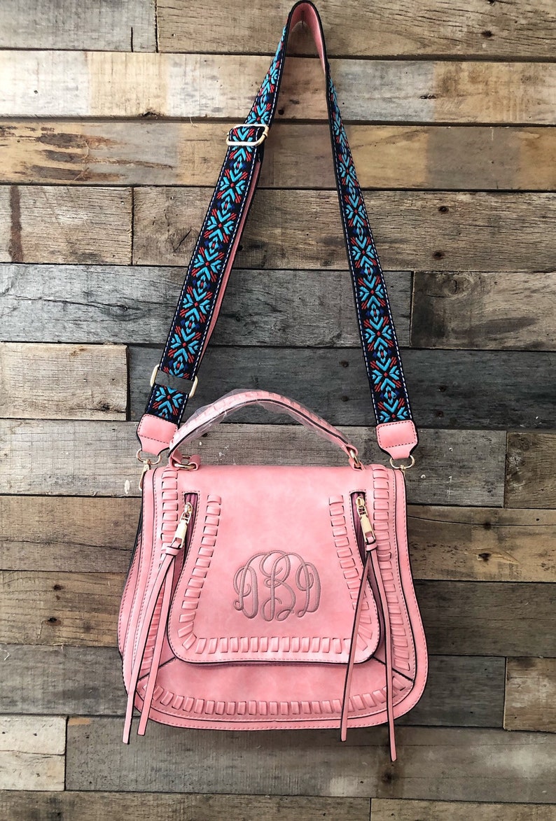 Libby Guitar Monogrammed Crossbody purse/ monogram purse/ Etsy