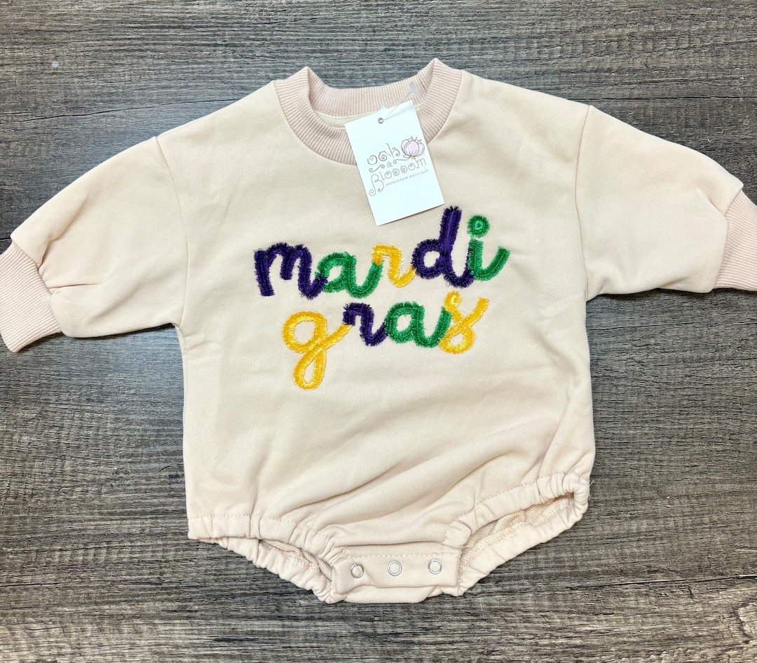 mardi gras onesie for babies