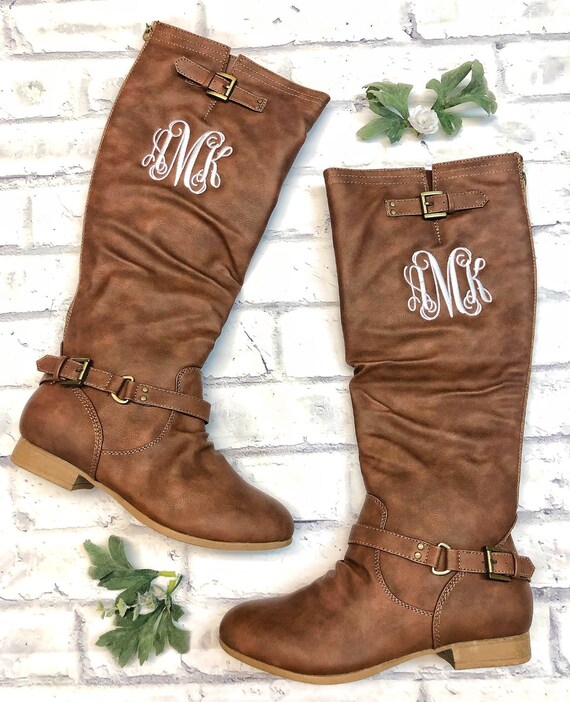 riding boots with initials