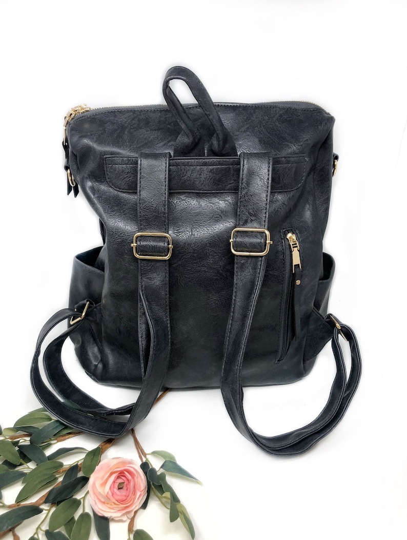 Womens Monogrammed Backpack Purse Backpack Purse Everyday Etsy