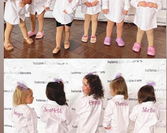 Dance Recital Cover Ups, Dance Competition Cover ups, Embroidered Cover up, Dance Costume Cover up for Recital, Embroidered dance shirt