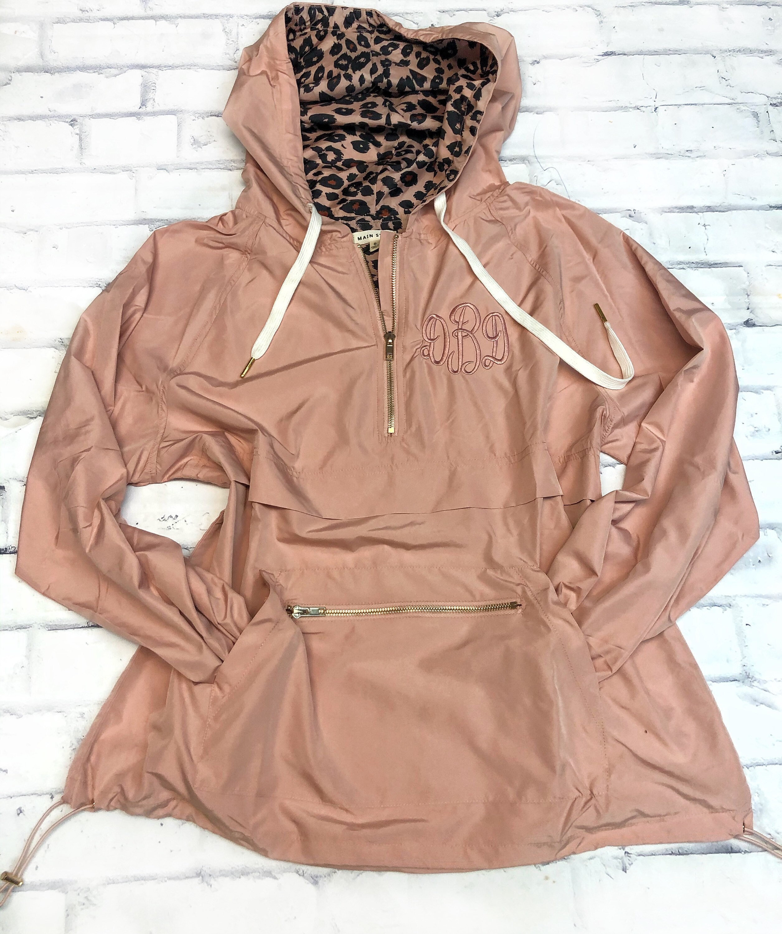 Rain Jacket Womens Monogrammed Rain Coat leopard print wind Etsy