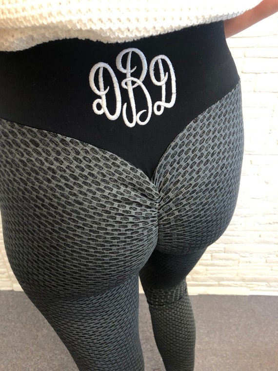 Monogrammed Leggings, Monogrammed Athleisure, Womens Workout Leggings,  Viral Tiktok Leggings -  Sweden