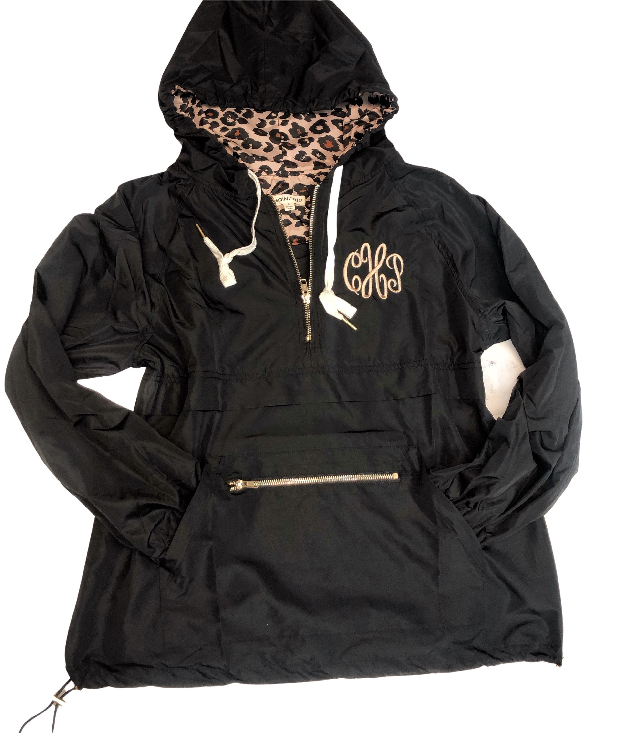 Monogram Windbreaker Jacket - Personalized Waterproof Rain Jacket,  Monogrammed Windbreaker, Womens Spring Jack…