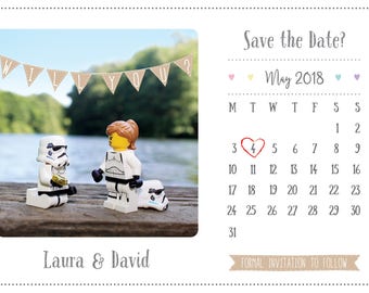 Star Wars Inspired Calendar Save the Date - Printable and customisable.