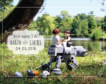 Star Wars Inspired Han & Leia Wedding Invitation