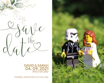 Star Wars Inspired Bride and Groom Save the Date **UPDATED**