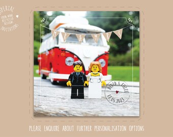 Bride and Groom Camper-van Save the Date