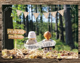 Star Wars Inspired - Forest View - Save the Date - Printable and customisable.