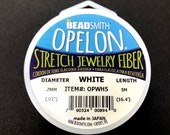 Opelon 0.7mm stretch fiber elastic jewelry cord, 5 metres spool