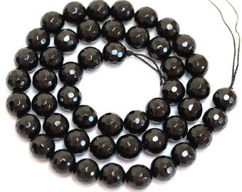 Lot 10 6mm Charcoal Gray Gold Tips Clear Faceted Bicone Center Drill Glass Beads