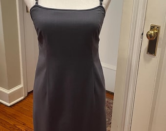 BCBG Maxazria Cotton Dress-Light Denim Blue--Key Hole Back-Size 4