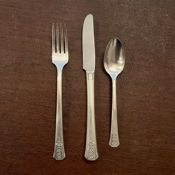 Tudor Plate Oneida Community -3 Piece Flatware Set -Fortune -1939