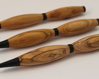 Holy Land Pen Hand Carved Olive Wood from Israel by Jack Cousin