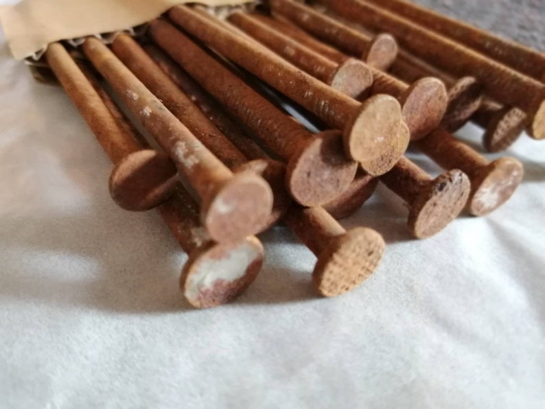 Rusty nails for craft or DIY x20 Etsy
