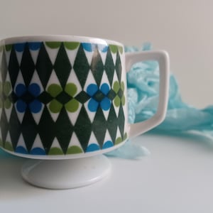 vintage 70s Japanese footed mug