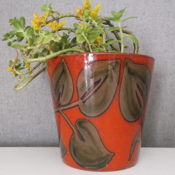 vintage Poole Pottery, ceramic plant pot, rare Dorset Collection