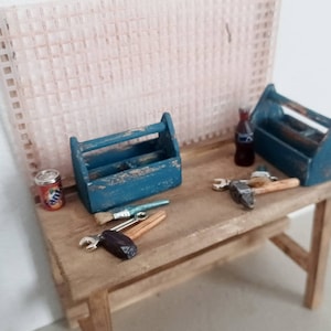 dollshouse workshop tool caddy 1 12th scale